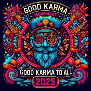 Colorful Good Karma Graphic